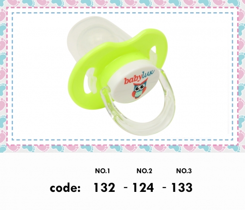 Classic silicone pacifier with lid