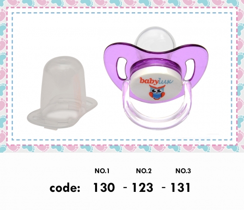 Orthodontic silicone pacifier with lid